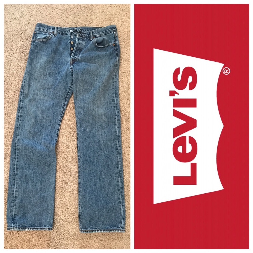 Vintage 1993 Levi’s Button Fly 501 Jeans - Picture 1 of 13